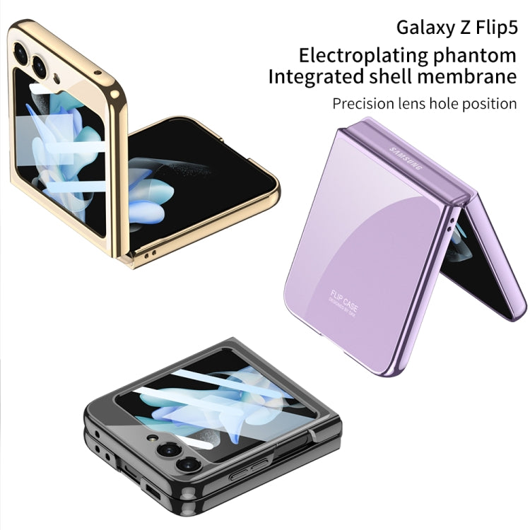 For Samsung Galaxy Z Flip5 Integrated Electroplating Full Coverage Phone Case