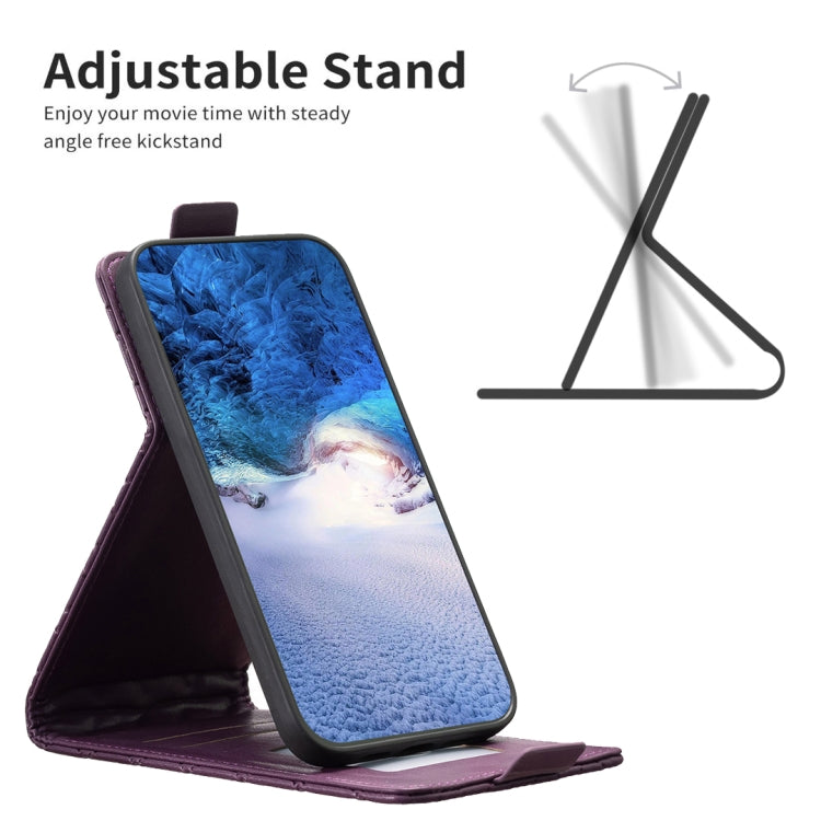 For iPhone 16 Pro Diamond Lattice Vertical Flip Leather Phone Case