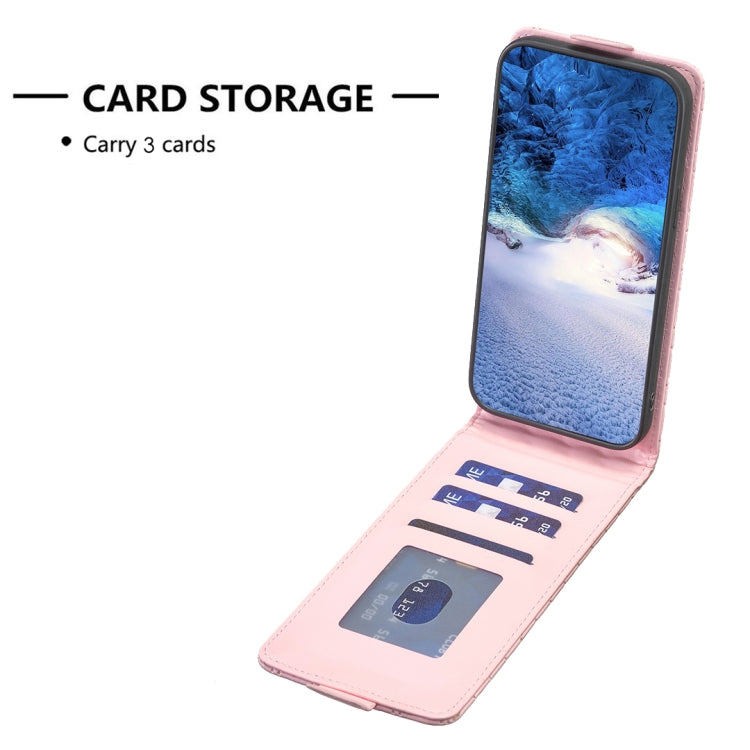 For iPhone 16 Diamond Lattice Vertical Flip Leather Phone Case