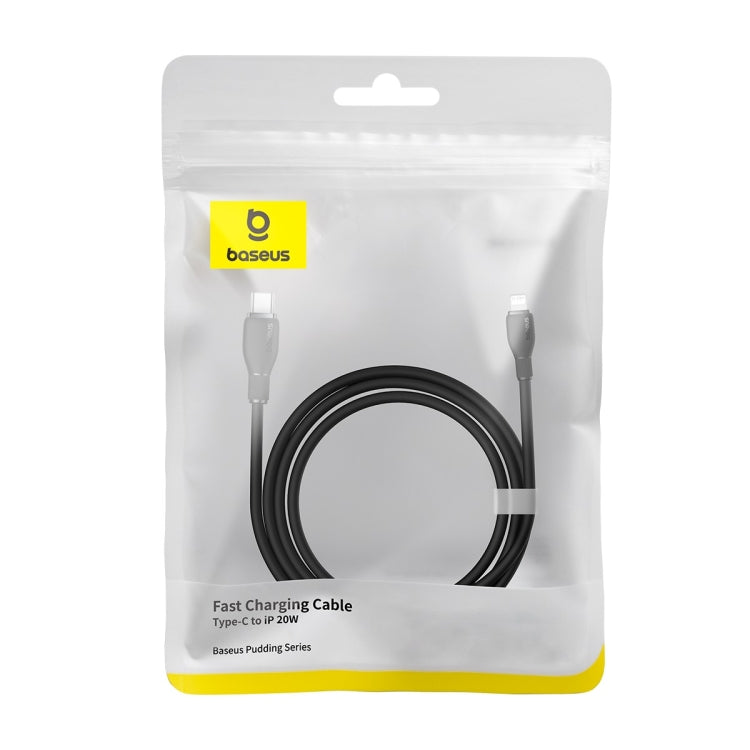 Baseus Pudding Series 20W Type-C to 8 Pin Fast Charging Data Cable, Length: