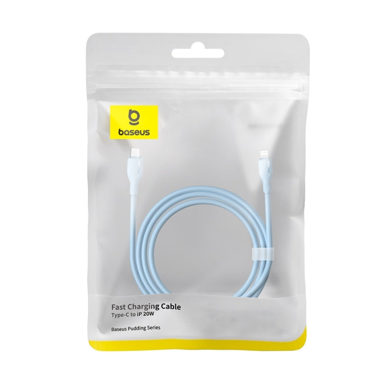 Baseus Pudding Series 20W Type-C to 8 Pin Fast Charging Data Cable, Length: