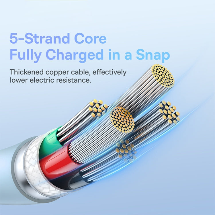 Baseus Pudding Series 20W Type-C to 8 Pin Fast Charging Data Cable, Length: