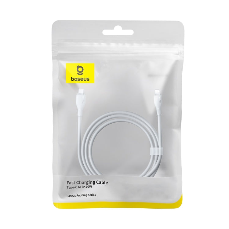 Baseus Pudding Series 20W Type-C to 8 Pin Fast Charging Data Cable, Length: