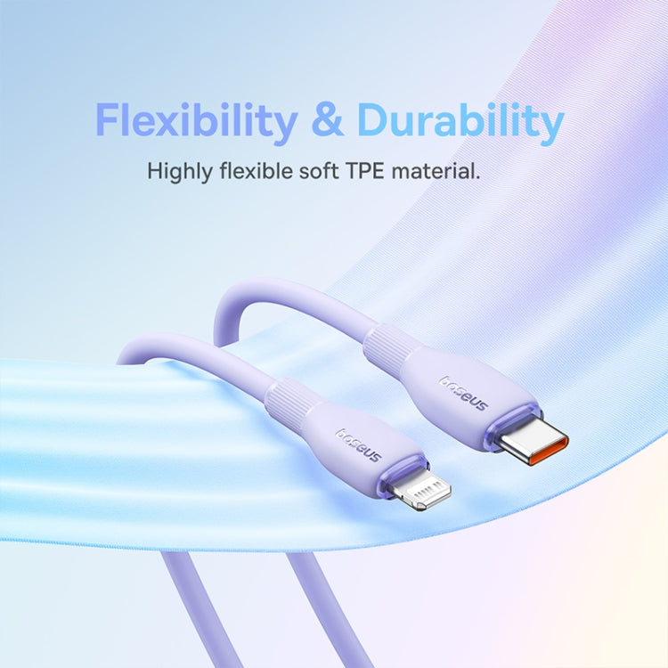 Baseus Pudding Series 20W Type-C to 8 Pin Fast Charging Data Cable, Length: