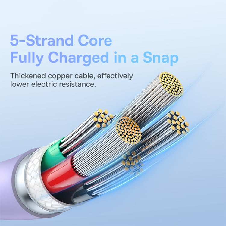 Baseus Pudding Series 20W Type-C to 8 Pin Fast Charging Data Cable, Length: