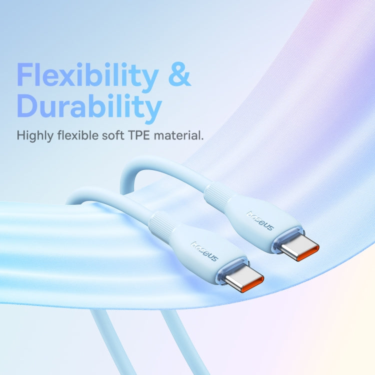 Baseus Pudding Series 100W Type-C to Type-C Fast Charging Data Cable, Length: