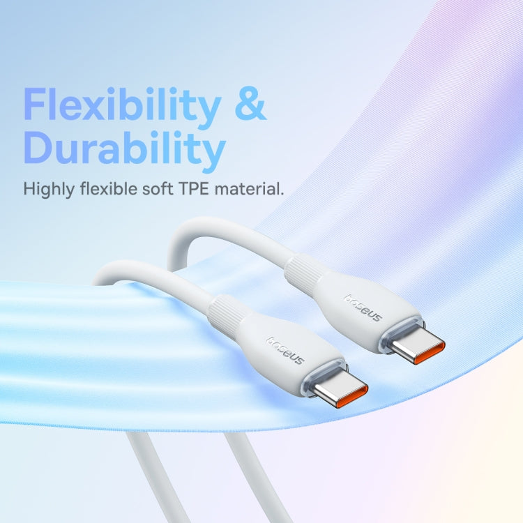 Baseus Pudding Series 100W Type-C to Type-C Fast Charging Data Cable, Length: