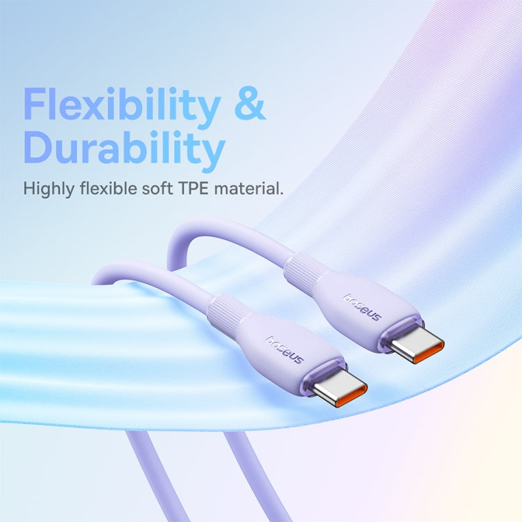 Baseus Pudding Series 100W Type-C to Type-C Fast Charging Data Cable, Length: