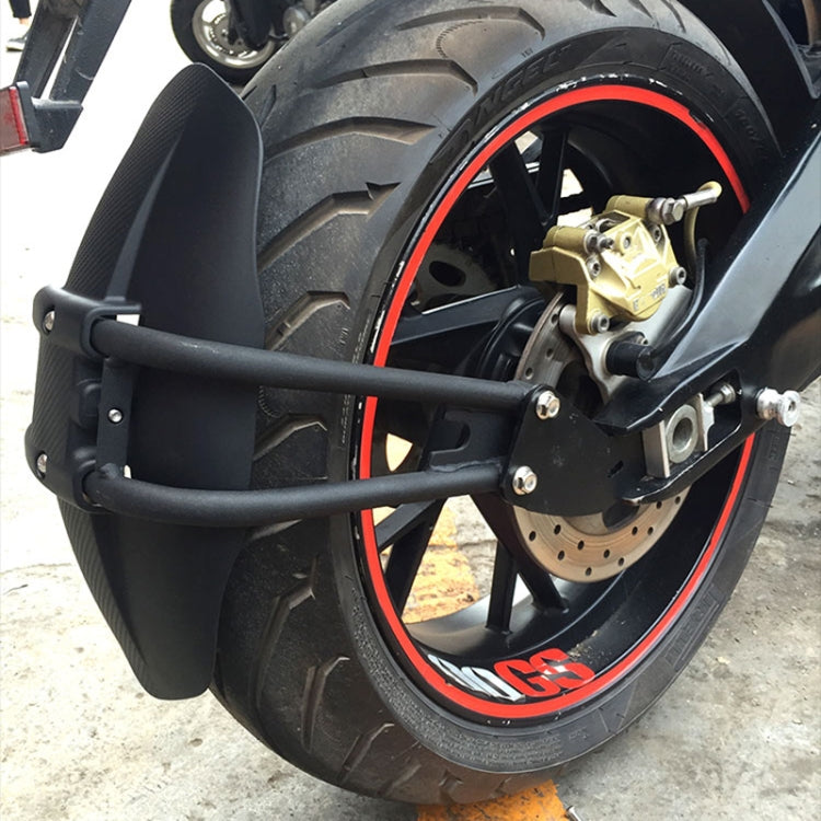 Motorcycle Stainless Steel Modified Rear Wheel Fender Dustproof Splash Flaps Mudguards Fender Guard, Style:C Style Foot