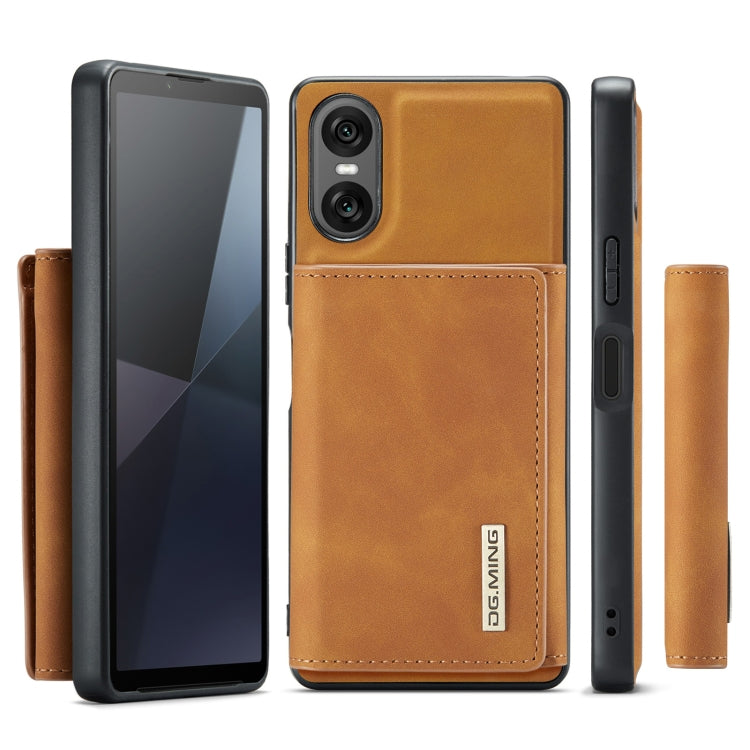 For Sony Xperia 10 VI DG.MING M1 Series 3-Fold Multi Card Wallet + Magnetic Phone Case