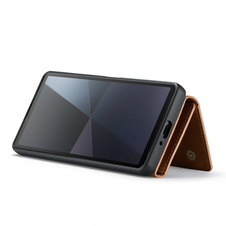 For Sony Xperia 10 VI DG.MING M1 Series 3-Fold Multi Card Wallet + Magnetic Phone Case