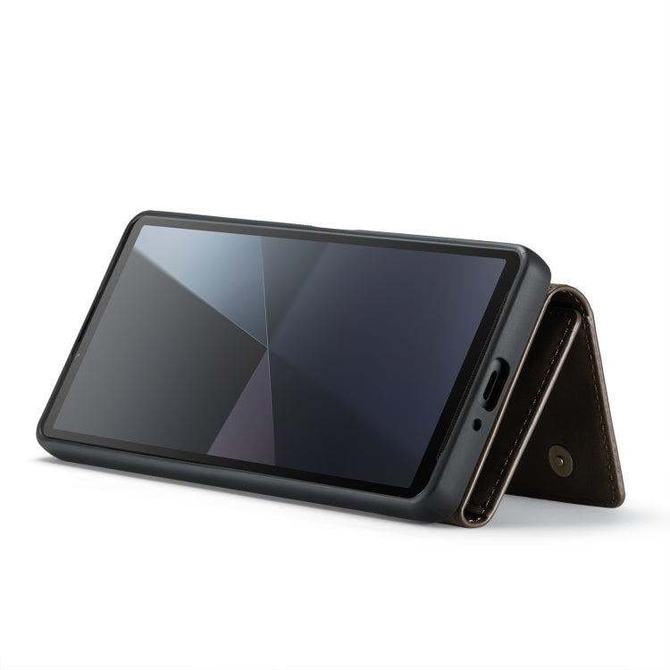 For Sony Xperia 10 VI DG.MING M1 Series 3-Fold Multi Card Wallet + Magnetic Phone Case