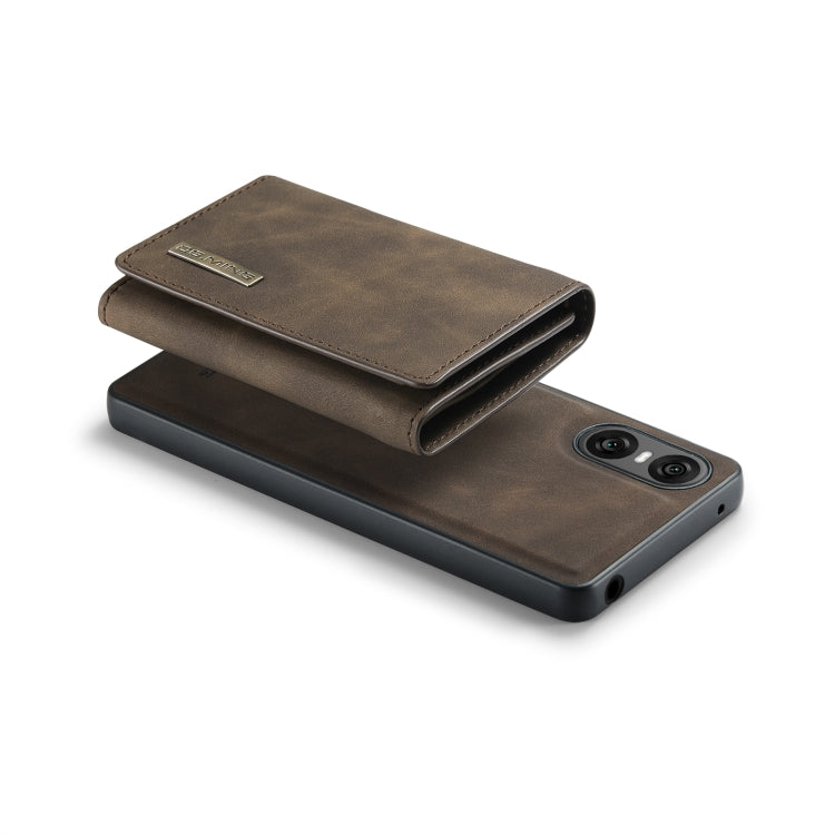 For Sony Xperia 10 VI DG.MING M1 Series 3-Fold Multi Card Wallet + Magnetic Phone Case