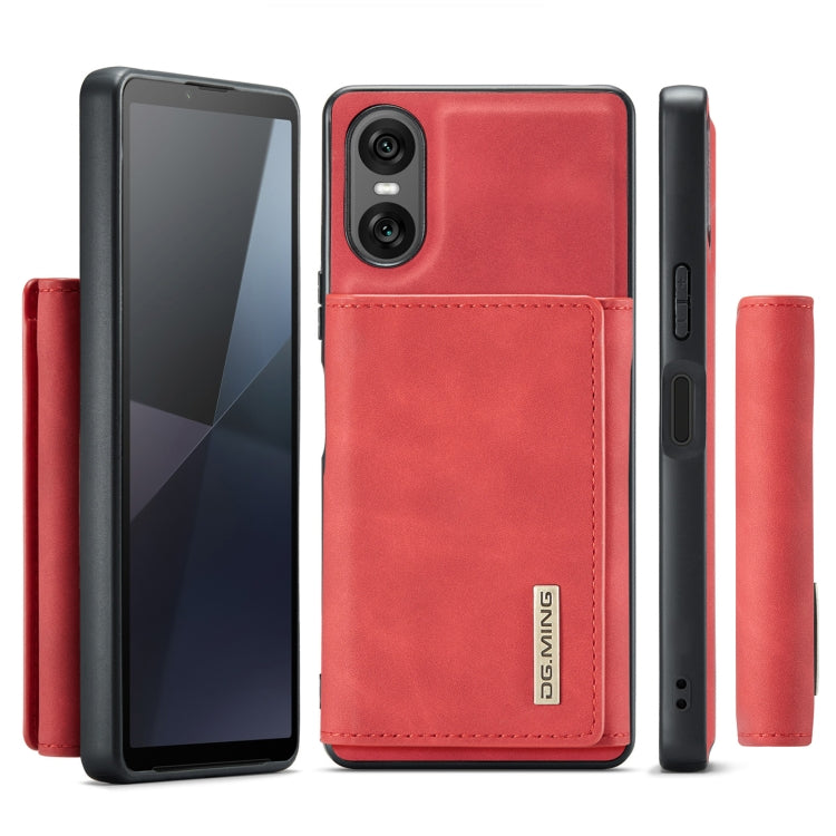 For Sony Xperia 10 VI DG.MING M1 Series 3-Fold Multi Card Wallet + Magnetic Phone Case