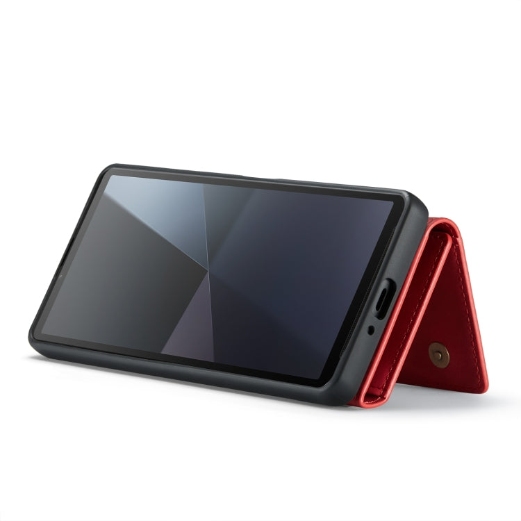 For Sony Xperia 10 VI DG.MING M1 Series 3-Fold Multi Card Wallet + Magnetic Phone Case