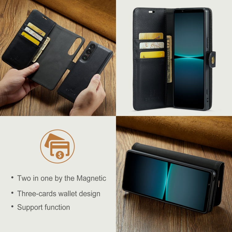 For Sony Xperia 1 VI DG.MING Crazy Horse Texture Detachable Magnetic Leather Phone Case