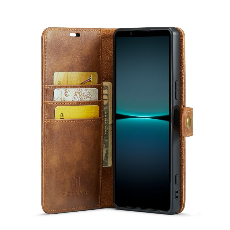 For Sony Xperia 1 VI DG.MING Crazy Horse Texture Detachable Magnetic Leather Phone Case