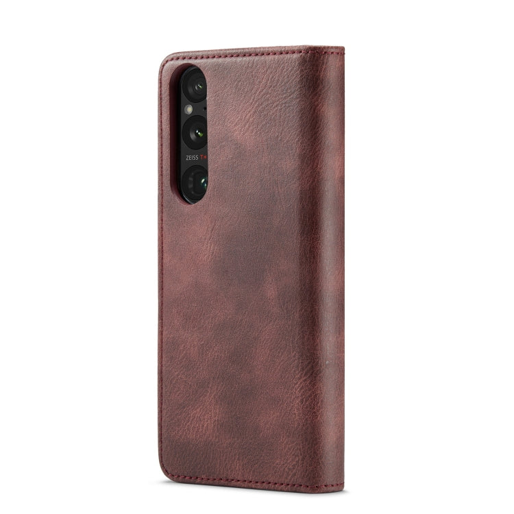 For Sony Xperia 1 VI DG.MING Crazy Horse Texture Detachable Magnetic Leather Phone Case