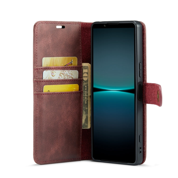 For Sony Xperia 1 VI DG.MING Crazy Horse Texture Detachable Magnetic Leather Phone Case