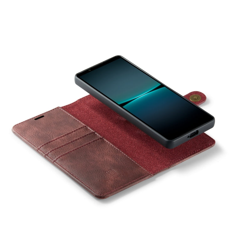 For Sony Xperia 1 VI DG.MING Crazy Horse Texture Detachable Magnetic Leather Phone Case