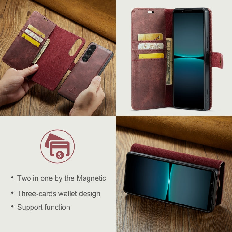 For Sony Xperia 1 VI DG.MING Crazy Horse Texture Detachable Magnetic Leather Phone Case