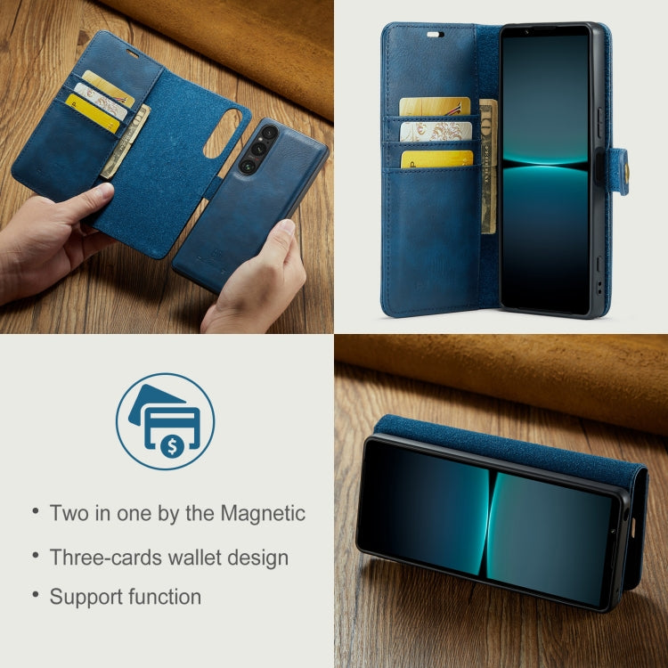 For Sony Xperia 1 VI DG.MING Crazy Horse Texture Detachable Magnetic Leather Phone Case