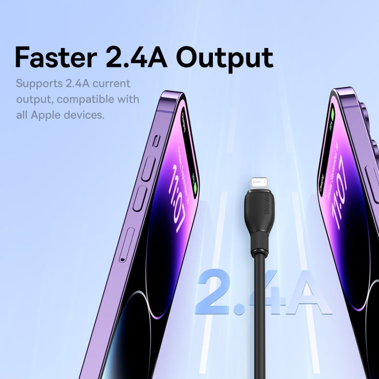 Baseus Pudding Series 2.4A USB to 8 Pin Fast Charging Data Cable, Length:
