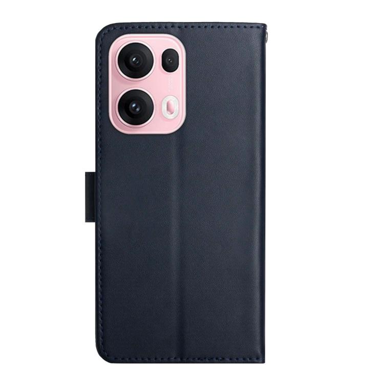 For OPPO Reno13 Pro Global HT02 Genuine Leather Fingerprint-proof Flip Phone Case