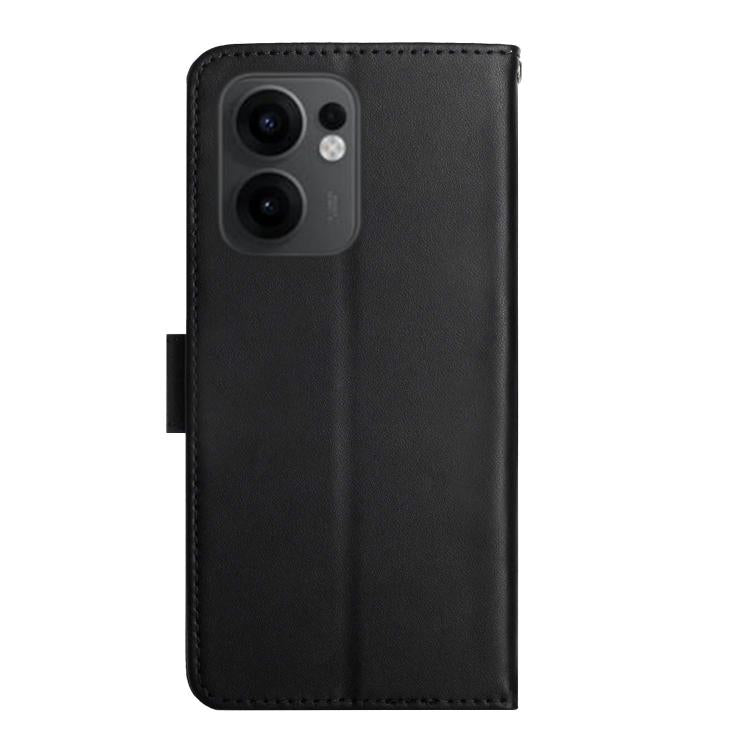 For OPPO Reno13 F 4G / 5G HT02 Genuine Leather Fingerprint-proof Flip Phone Case
