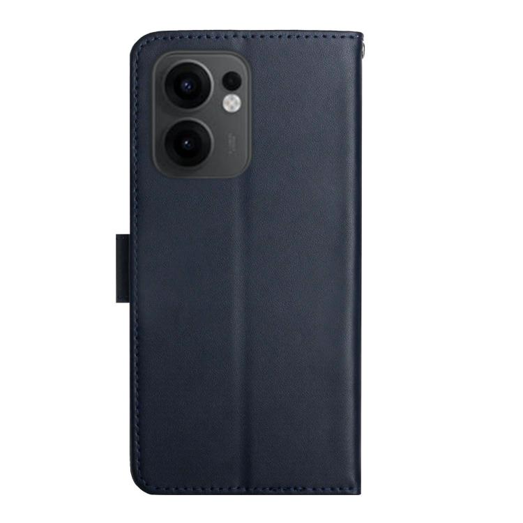 For OPPO Reno13 F 4G / 5G HT02 Genuine Leather Fingerprint-proof Flip Phone Case