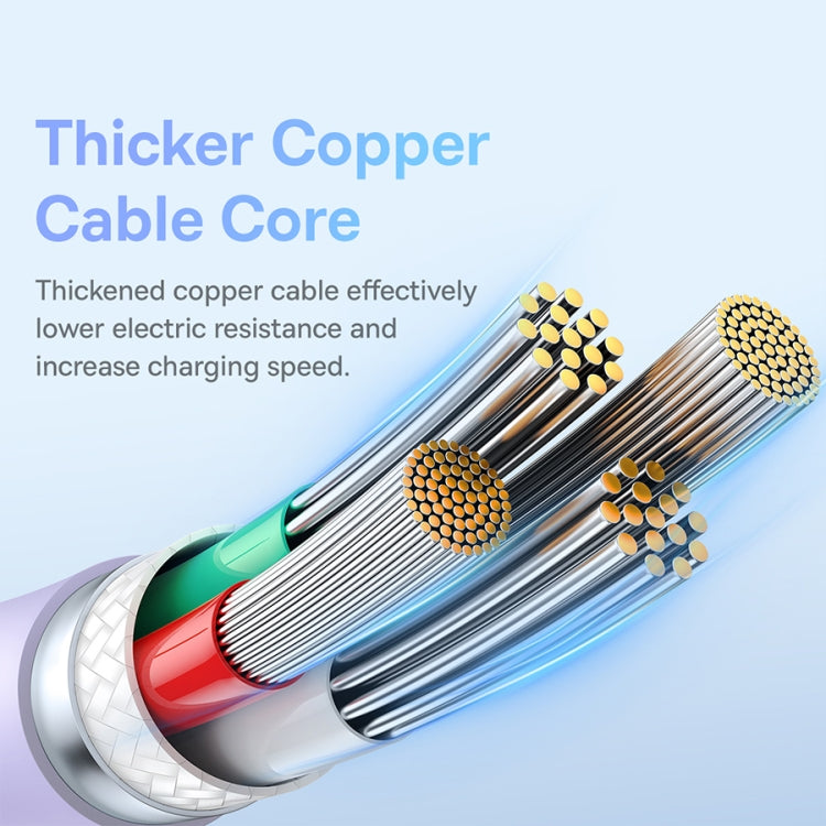 Baseus Pudding Series 100W USB to Type-C Fast Charging Data Cable, Length: