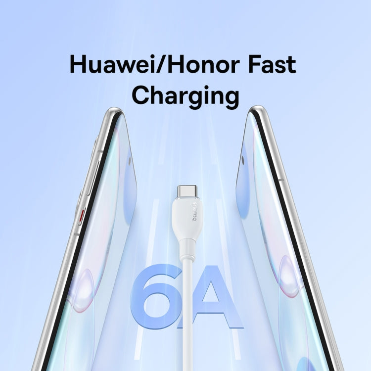 Baseus Pudding Series 100W USB to Type-C Fast Charging Data Cable, Length:
