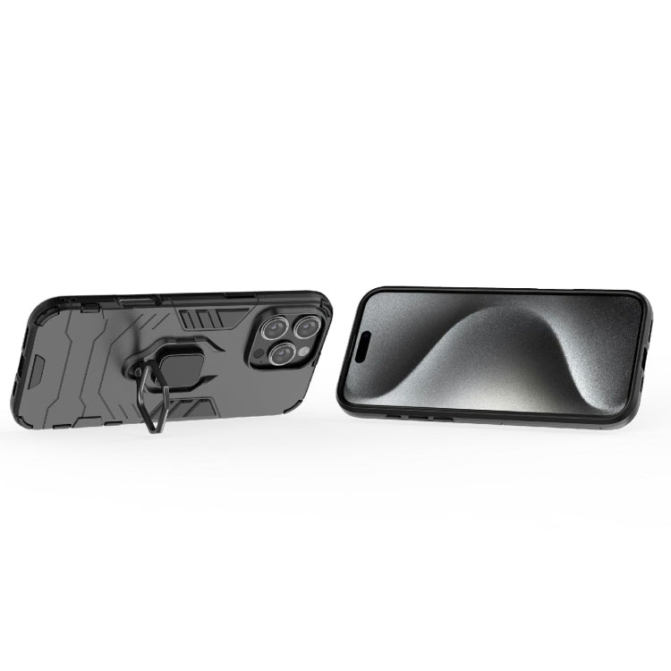 For iPhone 16 Pro Max Shockproof PC + TPU Holder Phone Case