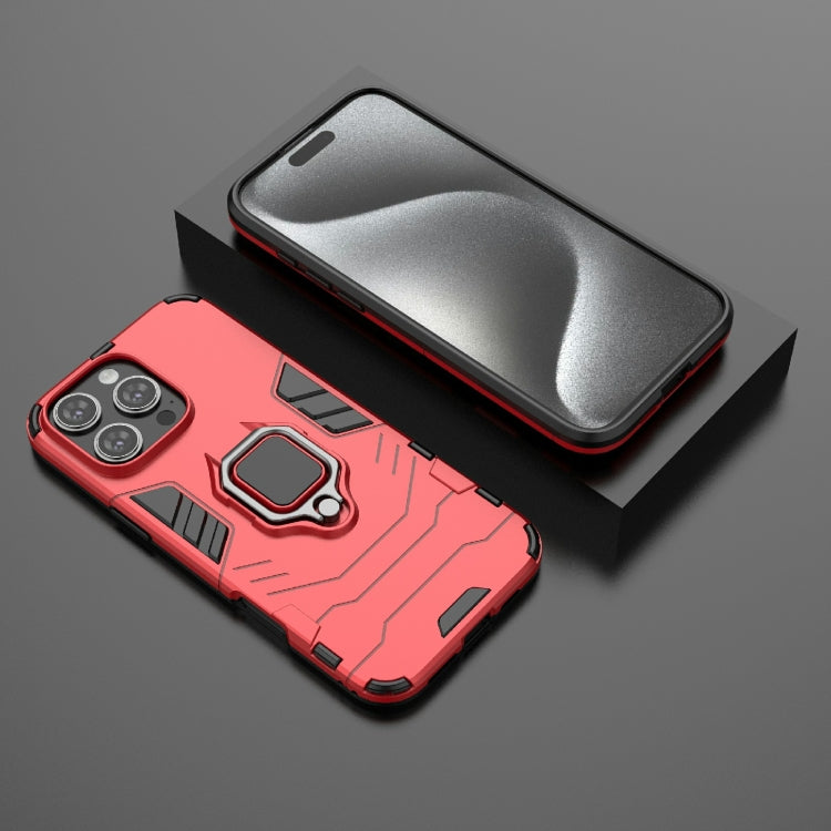 For iPhone 16 Pro Max Shockproof PC + TPU Holder Phone Case