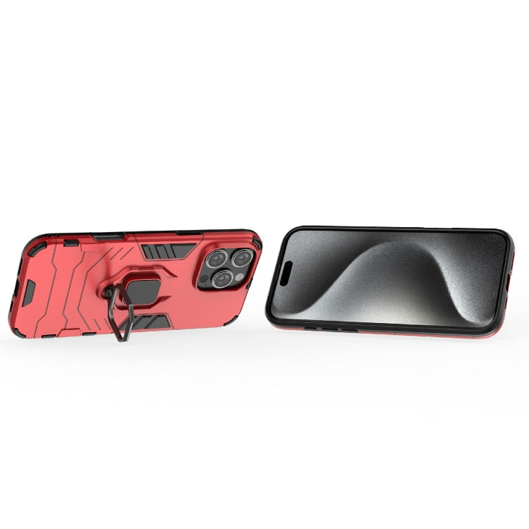 For iPhone 16 Pro Max Shockproof PC + TPU Holder Phone Case