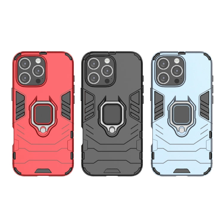 For iPhone 16 Pro Max Shockproof PC + TPU Holder Phone Case