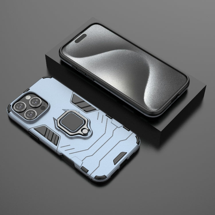 For iPhone 16 Pro Max Shockproof PC + TPU Holder Phone Case