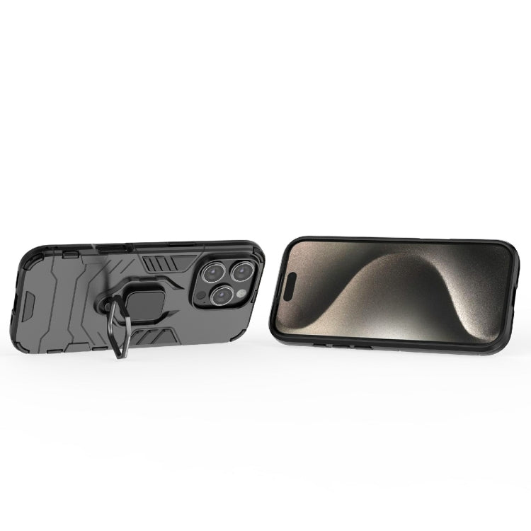 For iPhone 16 Pro Shockproof PC + TPU Holder Phone Case