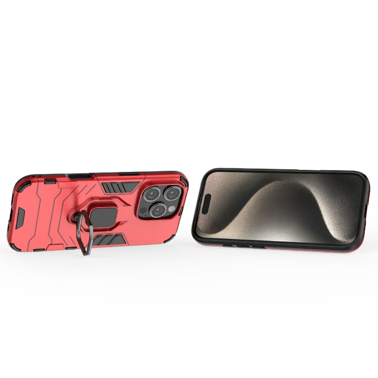For iPhone 16 Pro Shockproof PC + TPU Holder Phone Case