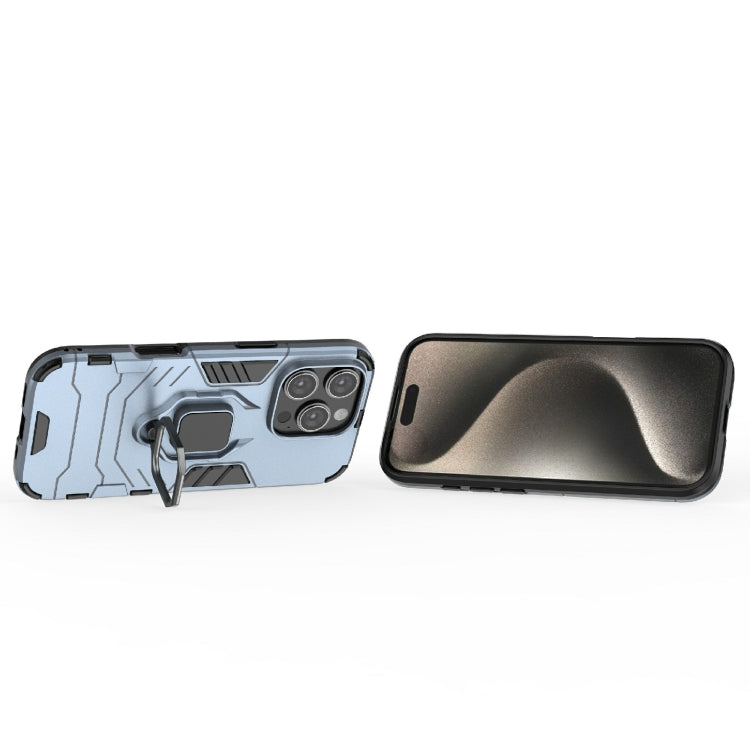 For iPhone 16 Pro Shockproof PC + TPU Holder Phone Case
