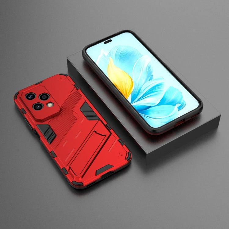 For Honor 200 Lite Global Punk Armor 2 in 1 PC + TPU Phone Case with Holder