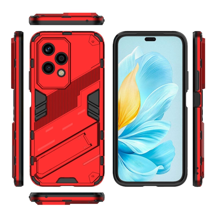 For Honor 200 Lite Global Punk Armor 2 in 1 PC + TPU Phone Case with Holder