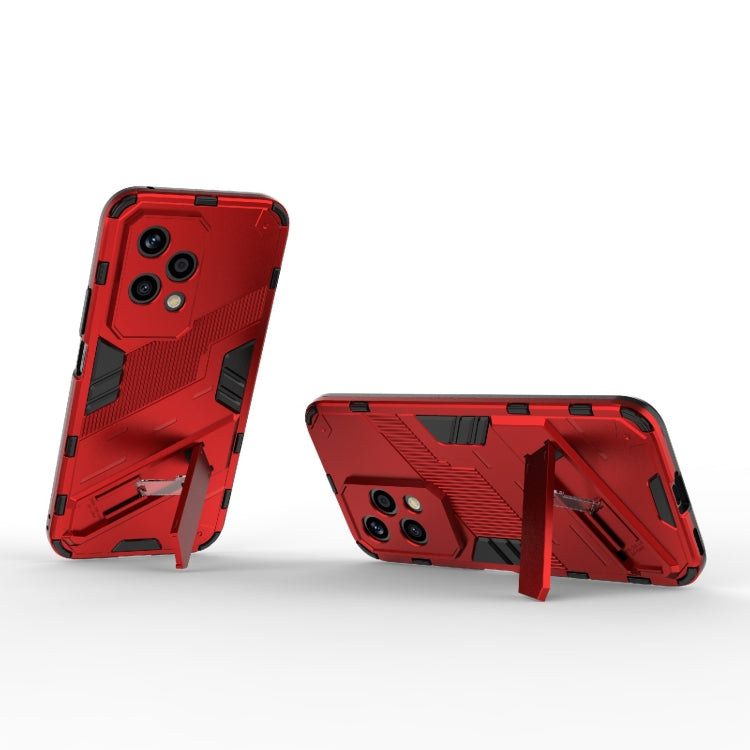 For Honor 200 Lite Global Punk Armor 2 in 1 PC + TPU Phone Case with Holder
