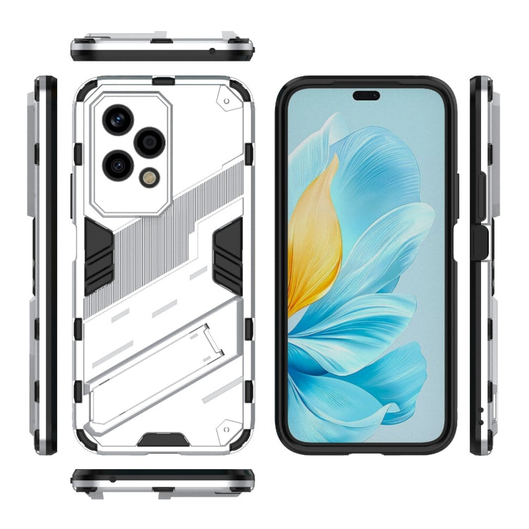 For Honor 200 Lite Global Punk Armor 2 in 1 PC + TPU Phone Case with Holder