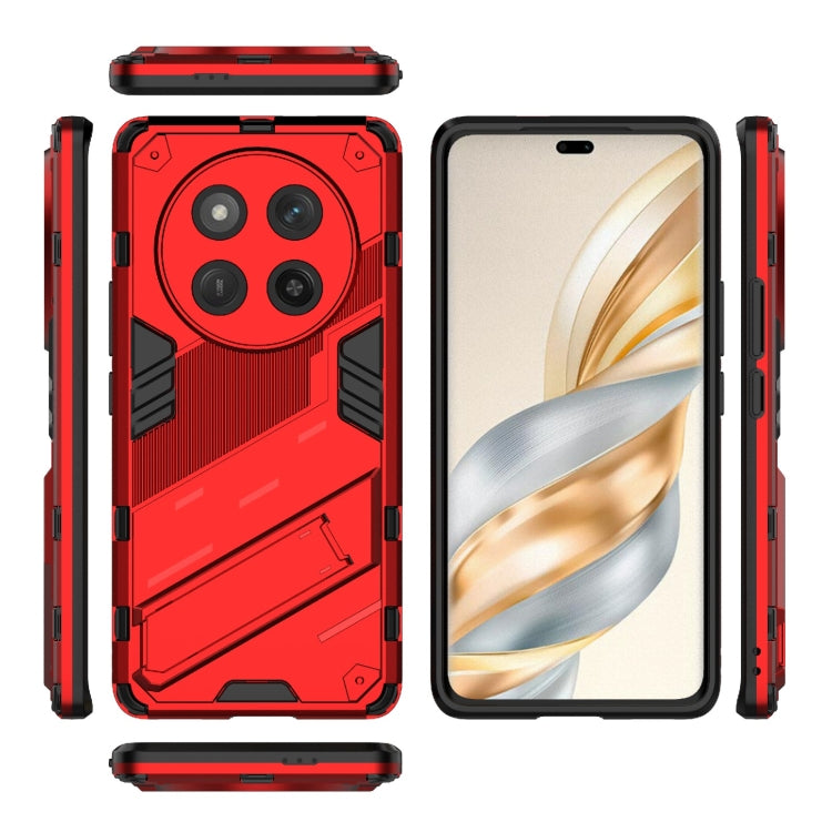 For Honor X60 Pro 5G Punk Armor 2 in 1 PC + TPU Phone Case with Holder