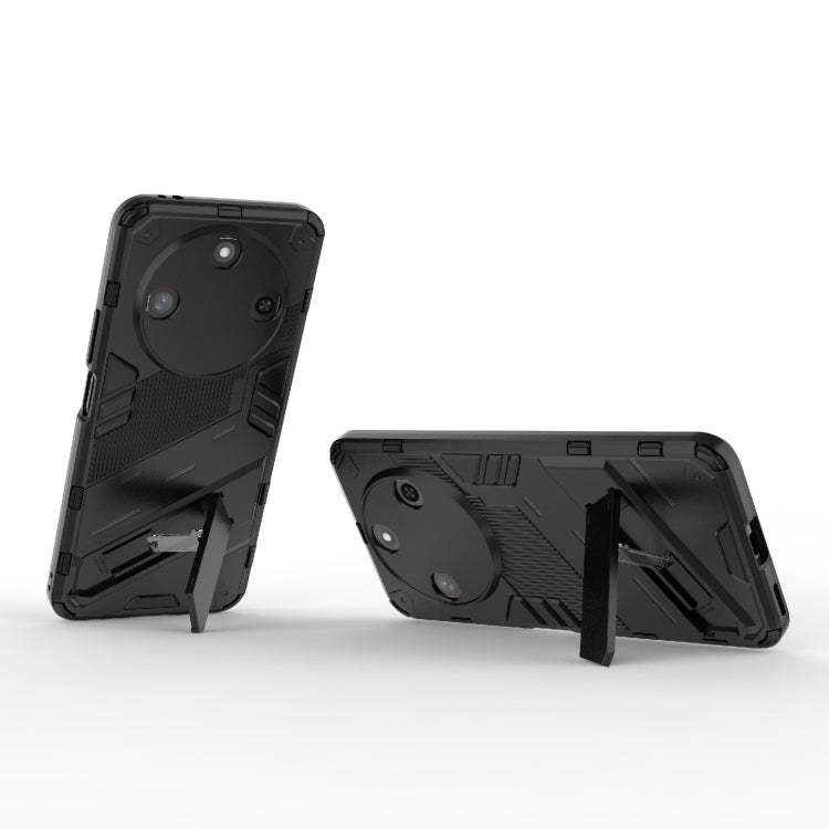 For Honor X60 5G Punk Armor 2 in 1 PC + TPU Phone Case with Holder