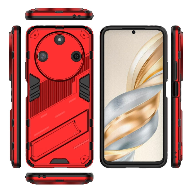 For Honor X60 5G Punk Armor 2 in 1 PC + TPU Phone Case with Holder