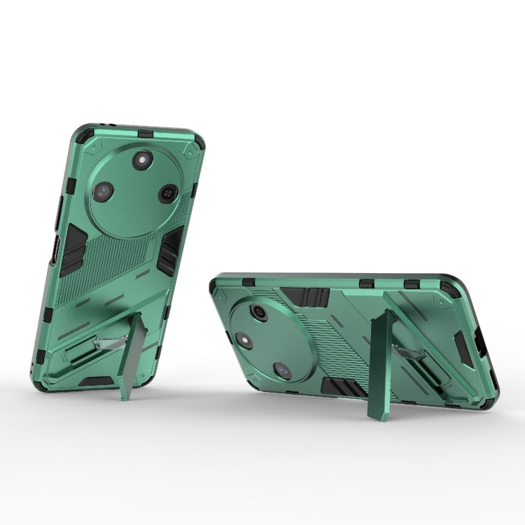 For Honor X60 5G Punk Armor 2 in 1 PC + TPU Phone Case with Holder