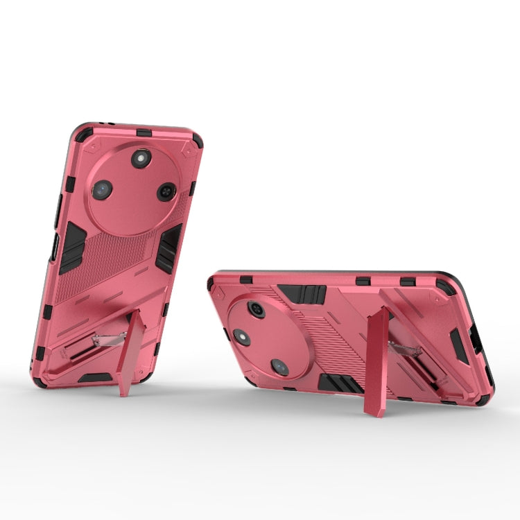 For Honor X60 5G Punk Armor 2 in 1 PC + TPU Phone Case with Holder