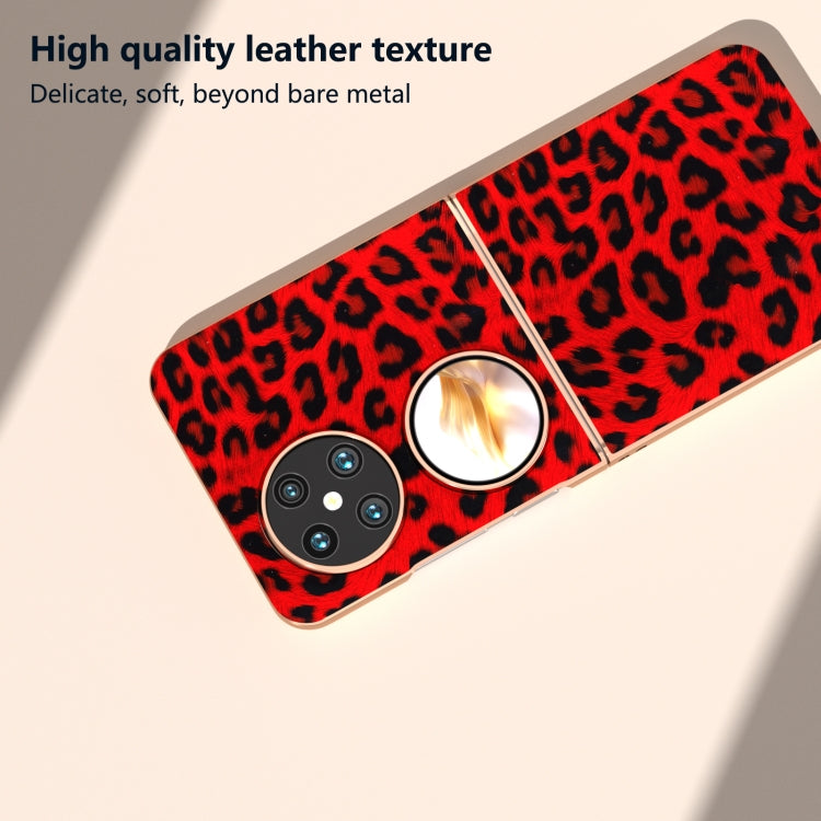 For Huawei Pocket 2 Nano Plating Leopard Print Phone Case